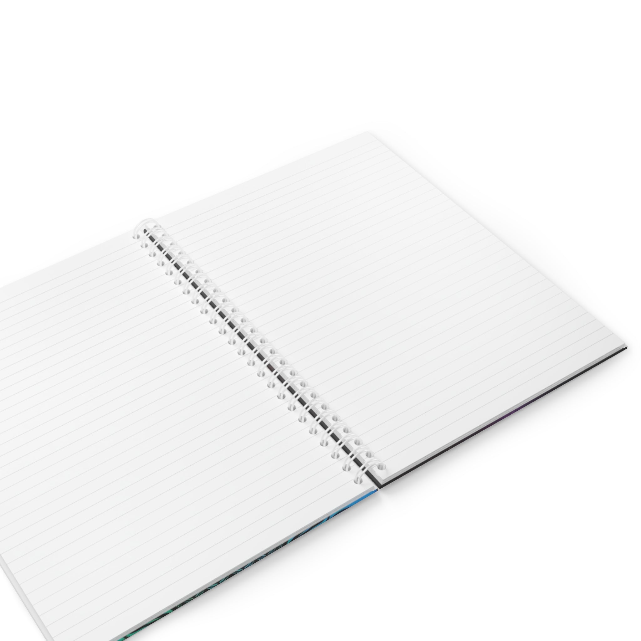 Celestial Moon Spiral Notebook — Galaxy Crescent Journal with Mystic Hourglass Design