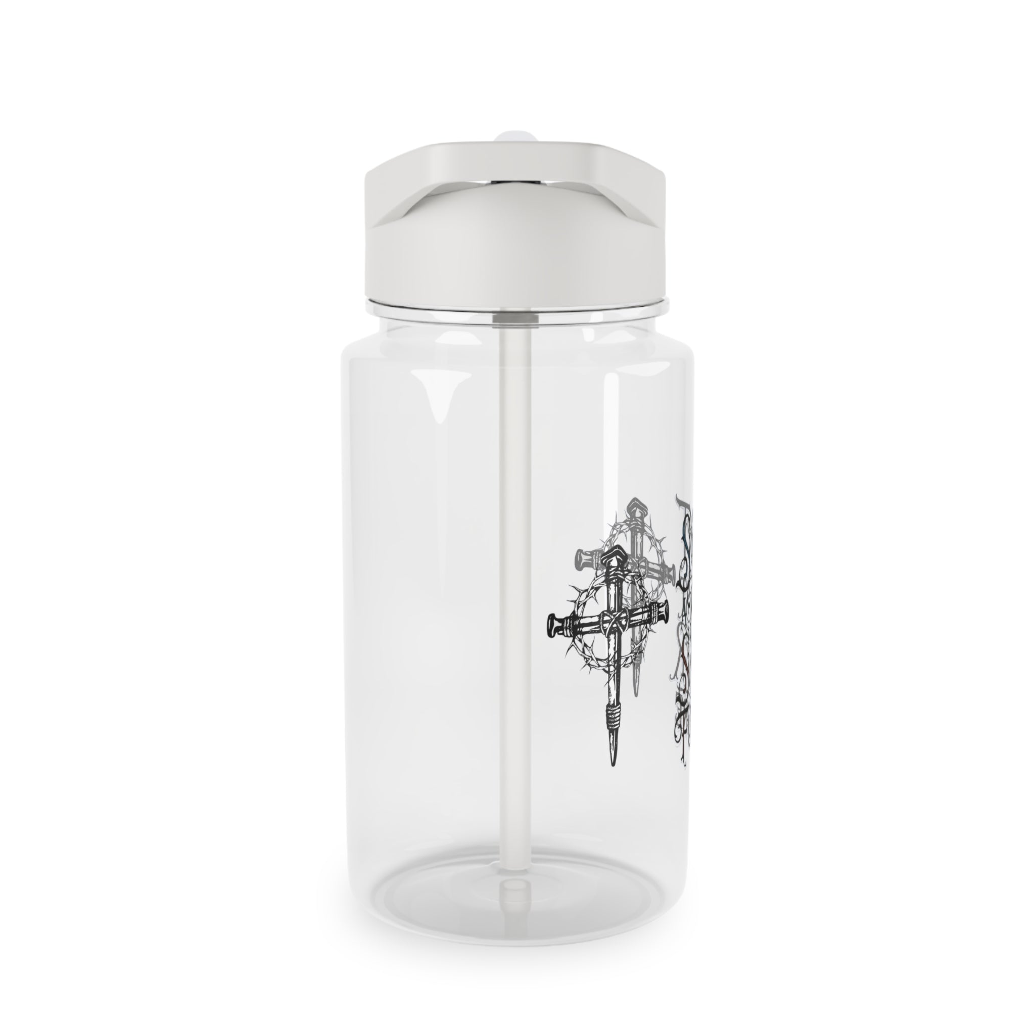 Motivational Mushroom Tritan Water Bottle — "Be The Best You Can Be" Straw Bottle