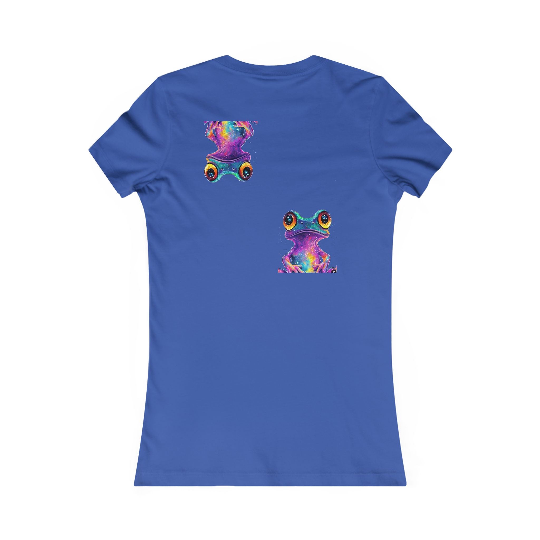Women's Peace Sign Tee with Colorful Psychedelic Frog Graphic