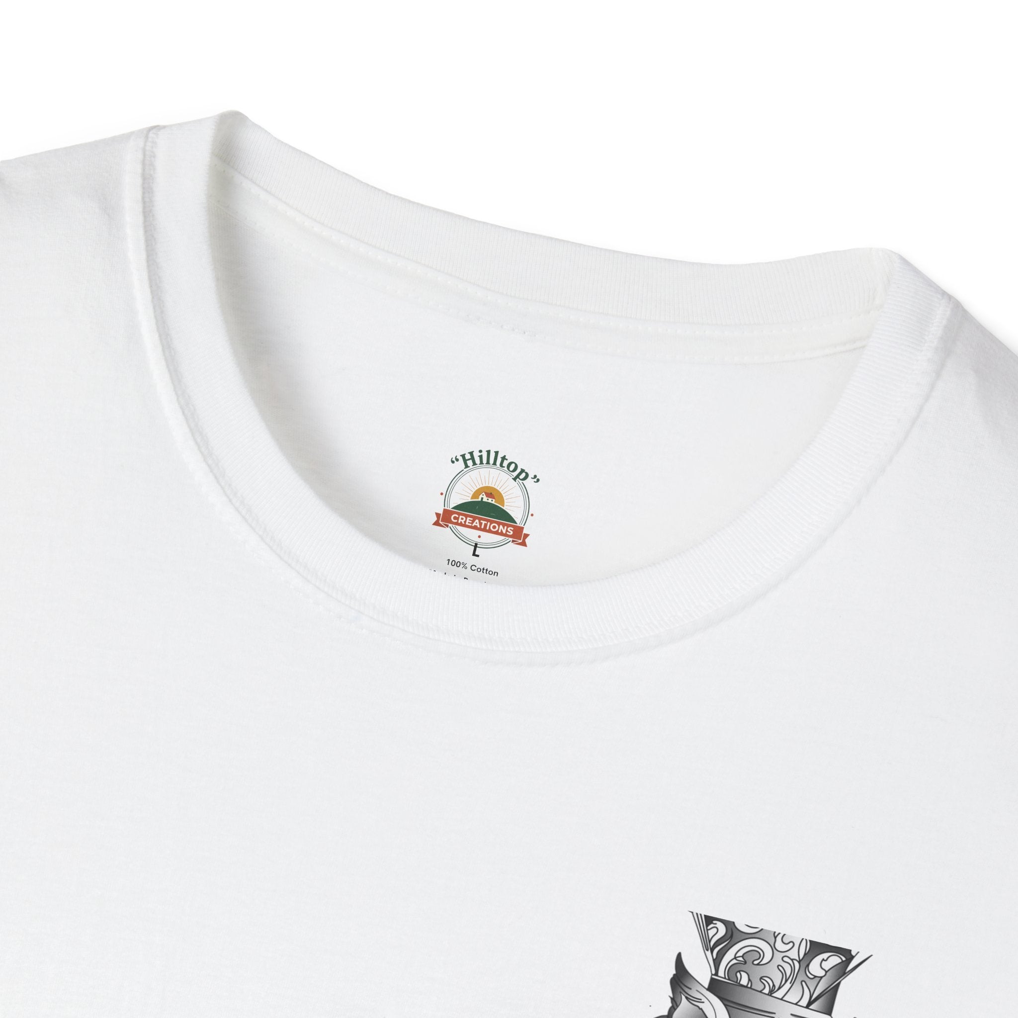 Mad Hatter Graphic T-Shirt — Gothic Alice-in-Wonderland Illustration