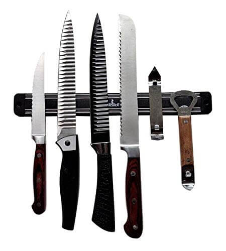 Magnetic Knife/Tool Rack - 6 Black