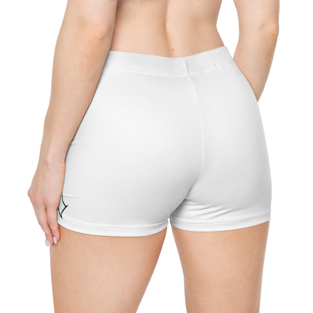 Initials Athletic Women's Shorts — Gothic 'A' Monogram Activewear