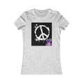 Women's Peace Sign Tee with Colorful Psychedelic Frog Graphic