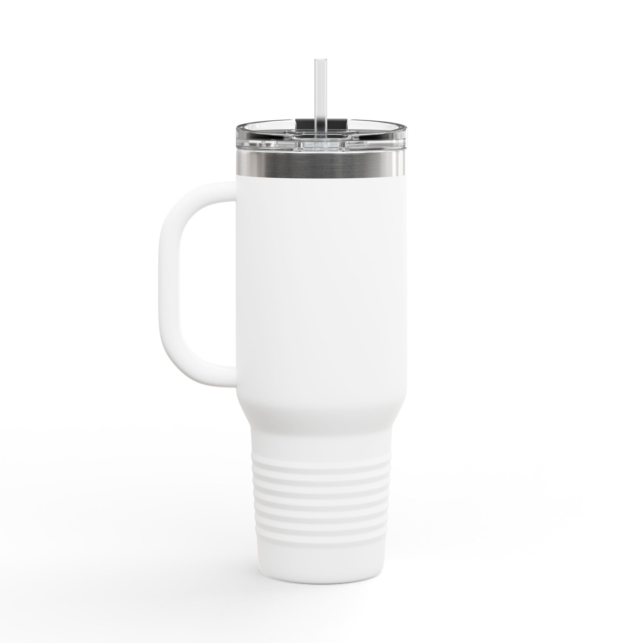 40oz Insulated Travel Mug — "I Checked My Receipt" Highland Cow Design