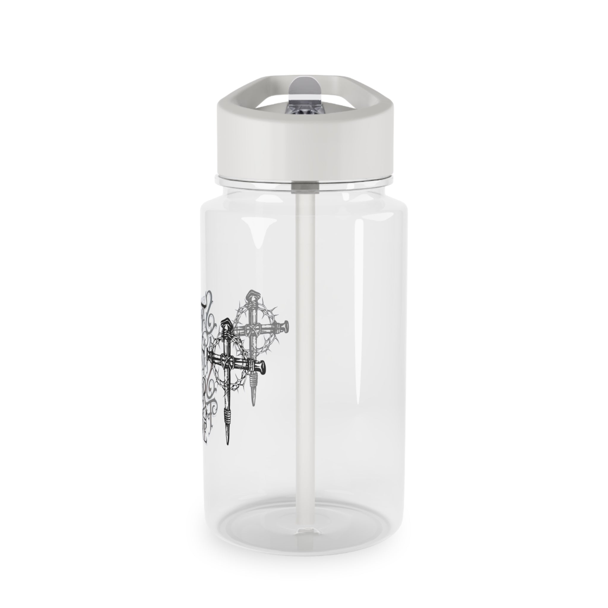 Motivational Mushroom Tritan Water Bottle — "Be The Best You Can Be" Straw Bottle
