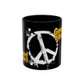 Good Vibes Peace Sign Accent Coffee Mug (11/15oz)