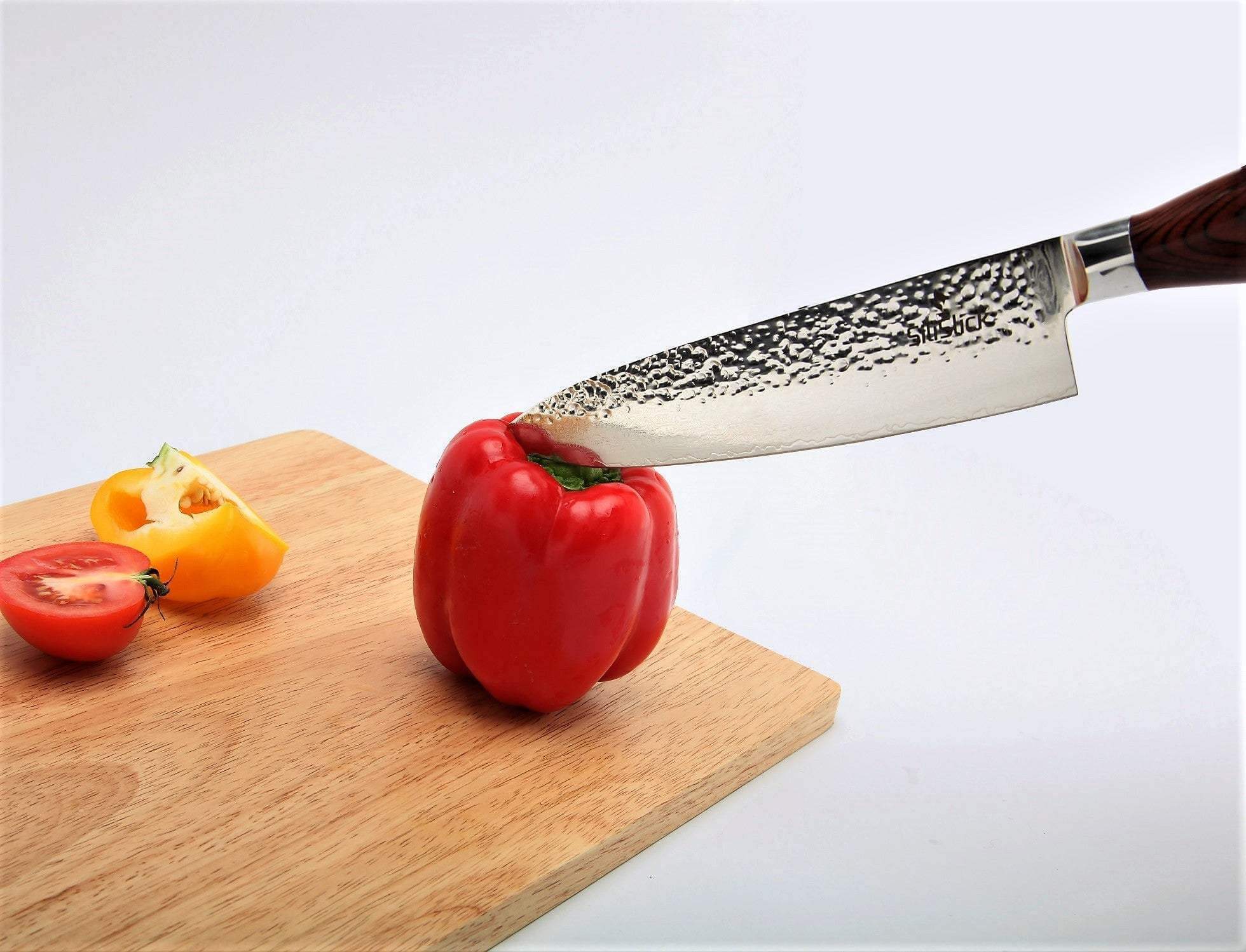 Damascus VG10 Chef Knife - Hammered Blade