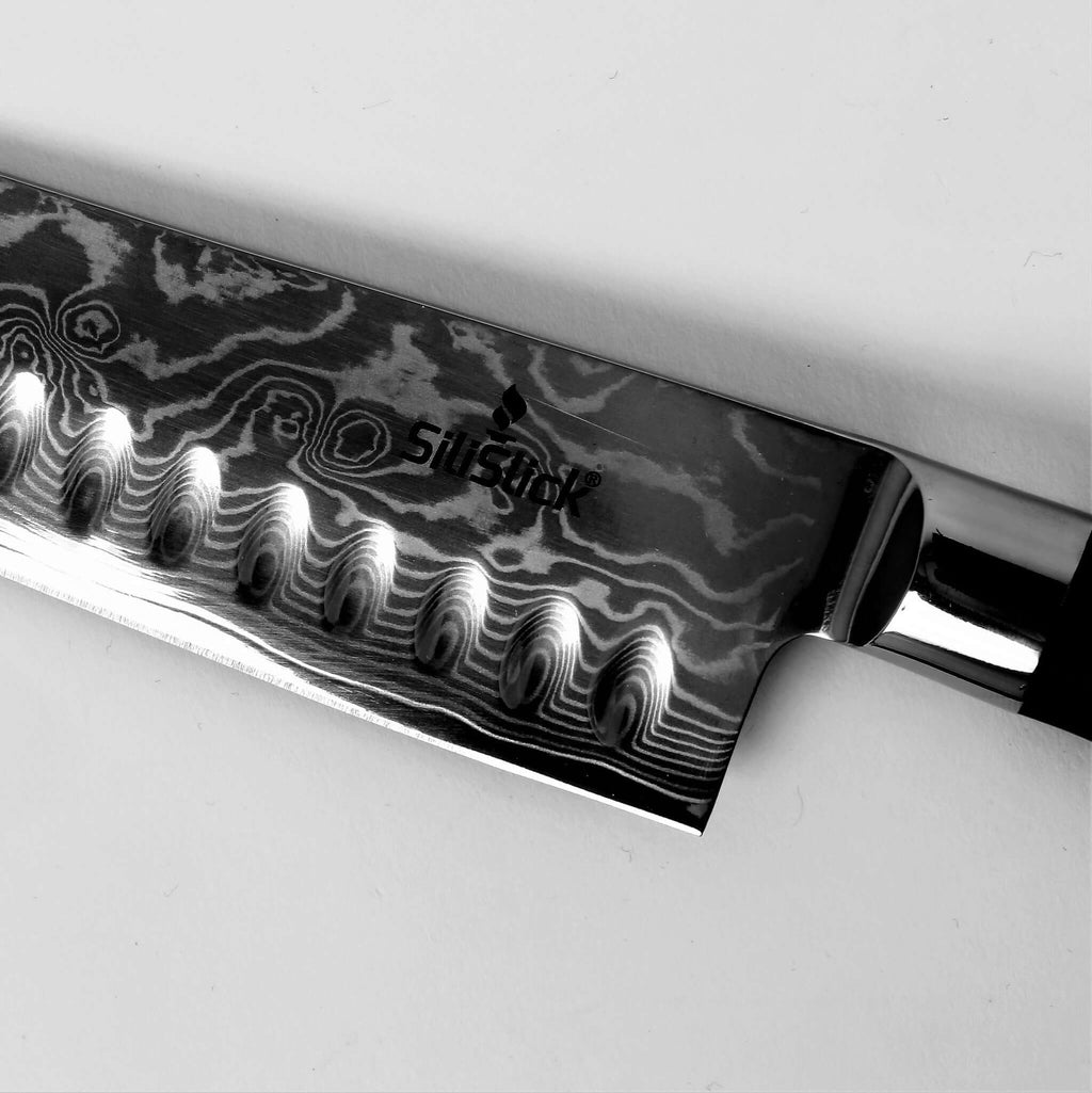 Damascus VG10 Steel Santoku Knife Classic Wave